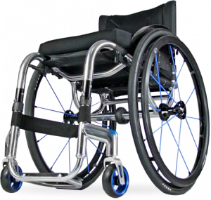 код. 710-800118, Кресло-коляска инвалидная с принадлежностями, вариант исполнения LY-710 (Tiga FX), активная, со складной рамой