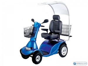 код. 103-125, Кресло-коляска инвалидная электрическая , вариант исполнения LY-EB103 , (Скутер 4-х колесный) 