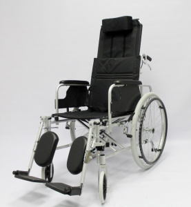 код. 710-954 Кресло-коляска инвалидная с принадлежностями, вариант исполнения LY-710 (алюминиевая, с высокой спинкой, складная)