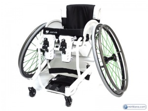 код. 710-800104/A, Кресло-коляска инвалидная с принадлежностями , вариант исполнения LY-710 , (Grand Slam Alu  RGK)
