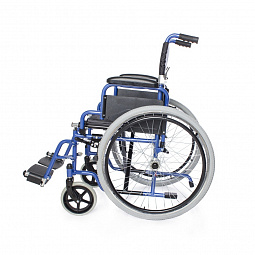 код. 250-BL Кресло-коляска инвалидная стандартная комнатная/прогулочная складная LY-250 (250-BL), ширина сиденья 46 см, максимальный вес 130 кг