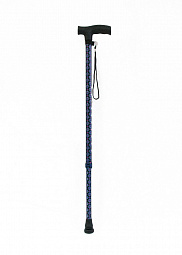 Трость опорная регулируемой длины LY-252-PR4 серия "Welt-RU" алюминиевая с пластиковой ручкой