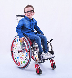 код. 170-Quasar Kid, Кресло-коляска инвалидная с принадлежностями, вариант исполнения LY- 170 (QUASAR KID), детская, с регулируемой рамой