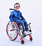 код. 170-Quasar Kid, Кресло-коляска инвалидная с принадлежностями, вариант исполнения LY- 170 (QUASAR KID), детская, с регулируемой рамой