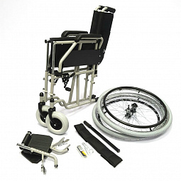 Кресло-коляска инвалидная стандартная комнатная прогулочная складная LY-250 (250-041), ширина сиденья 43, 46, 51 см, максимальный вес 120 кг 