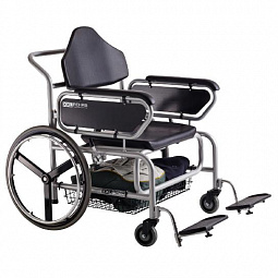 Кресло-коляска инвалидная с принадлежностями, вариант исполнения LY-250 "Transporter" (250-0182XXL) для бариатрических пациентов, ширина сиденья до 71 см 