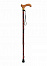 Трость опорная регулируемой длины LY-252-WR6-U серия "Welt-RU" алюминиевая с деревянной ручкой