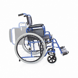 код. 250-BL Кресло-коляска инвалидная стандартная комнатная/прогулочная складная LY-250 (250-BL), ширина сиденья 46 см, максимальный вес 130 кг