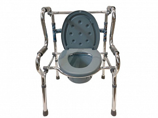 Кресло-туалет "2 в 1" трансформируемое в ходунки с функцией шага "AKKORD-MIDI" LY-2021