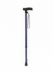 Трость опорная регулируемой длины LY-252-PR4-U серия "Welt-RU" алюминиевая с пластиковой ручкой