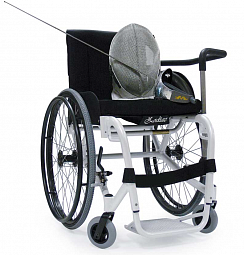 код. 710-ZodiacF, Кресло-коляска инвалидная с принадлежностями, вариант исполнения LY-710 (ZODIAC F), спортивная, для фехтования
