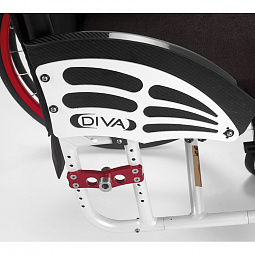 код. 170-Diva, Кресло-коляска инвалидная с принадлежностями, вариант исполнения LY-170 (DIVA), активная, со складной рамой