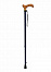 Трость опорная регулируемой длины LY-252-WR4-U серия "Welt-RU" алюминиевая с деревянной ручкой, с устройством противоскольжения