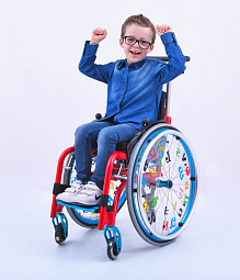 код. 170-IdraKid, Кресло-коляска инвалидная c принадлежностями, варинат исполнения LY-170 (IDRA 2.0 KID), детская с жесткой рамой 